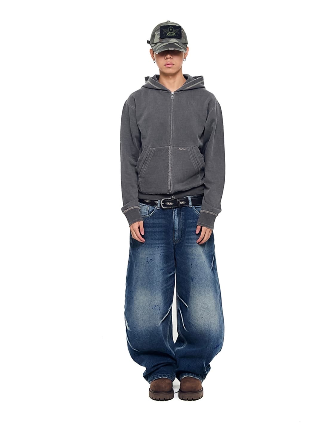 아캄 Paint Washed Denim Pants (Blue) 상품이미지3