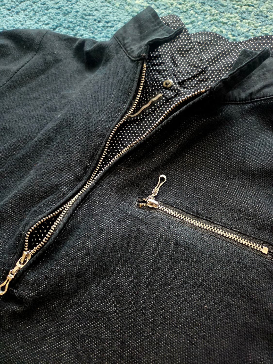 Male&co 락시크 다크 셔츠 레이어드 반팔 티셔츠 원지퍼 표기M 상품이미지4