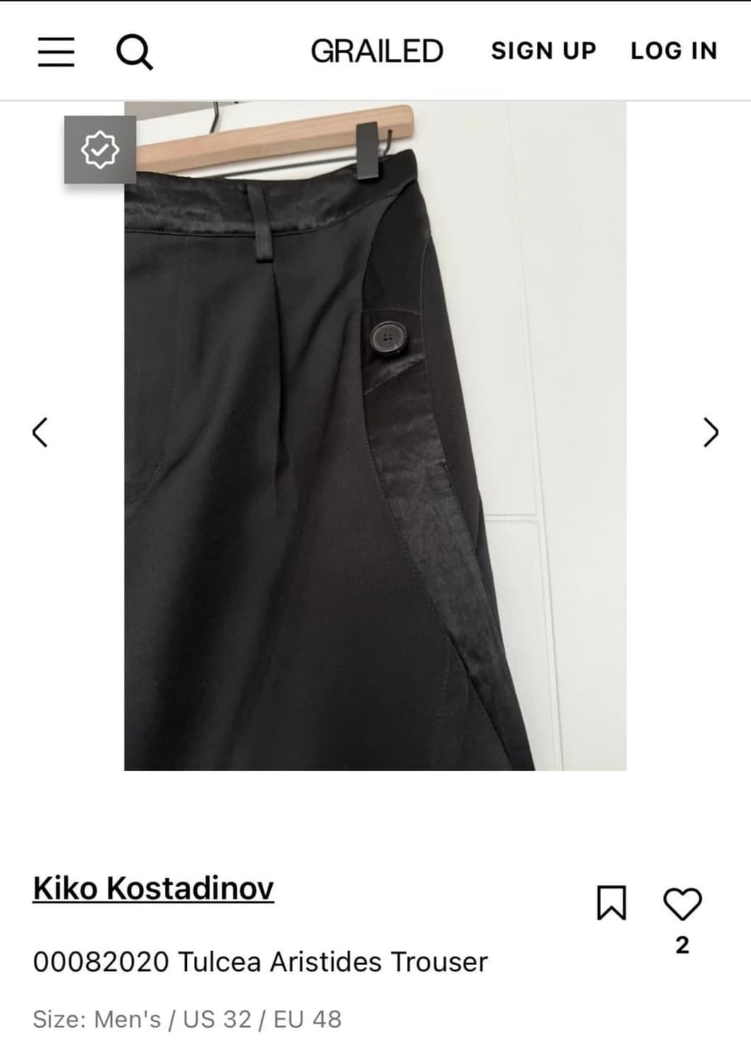 Kiko Kostadinov Aristides Trouser SS20 상품이미지5