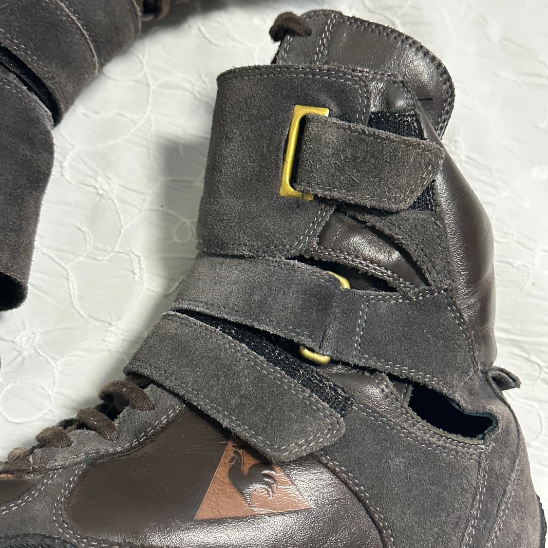 택포•빈티지 르꼬끄 하이탑 벨크로 스니커즈 240 상품이미지8