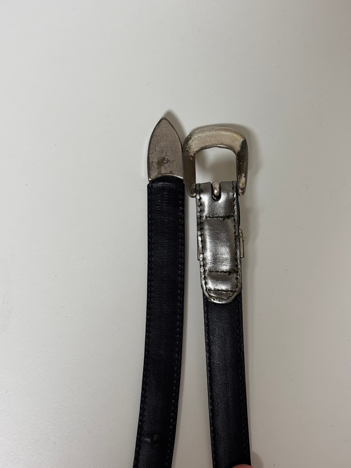 [80] 아워레가시 2cm 벨트 (쉐도우 크롬 레더) 상품이미지3