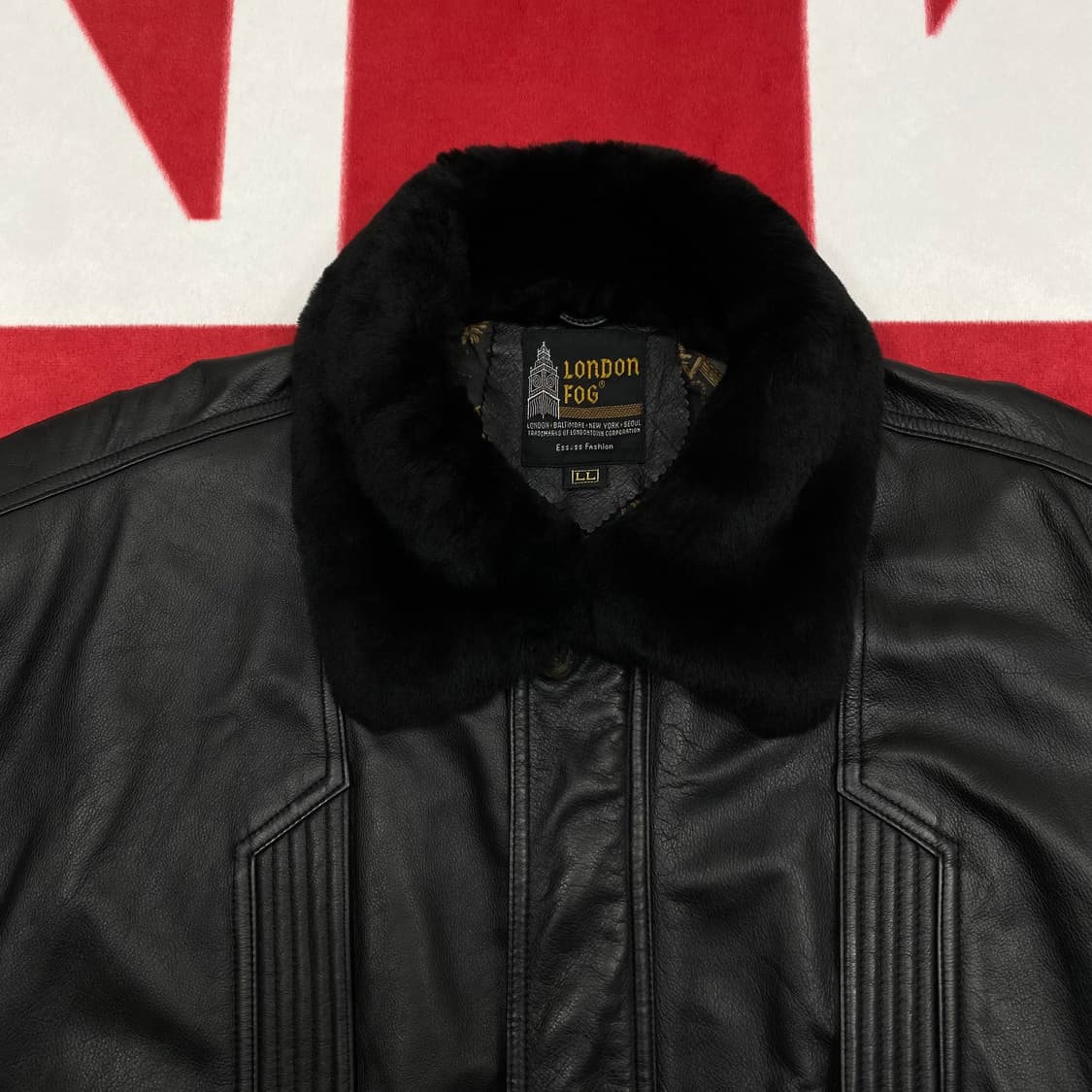 런던포그 양가죽 하프자켓 실측 L -XL  상품이미지5