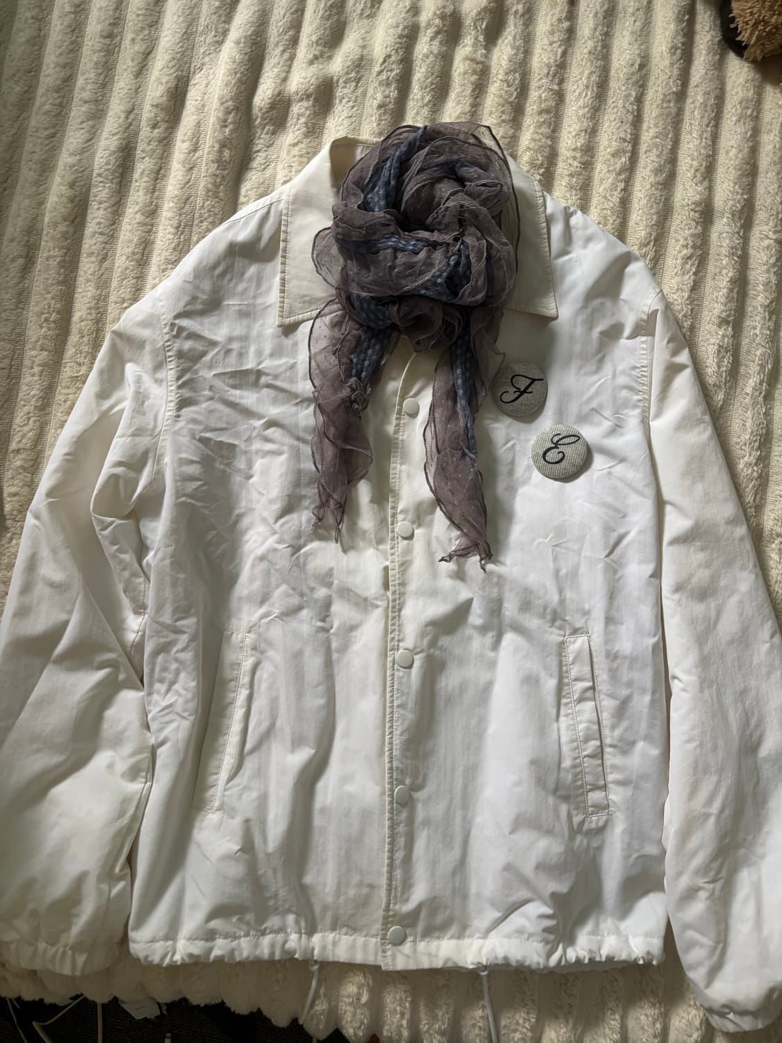 vintage white coach jacket 상품이미지1