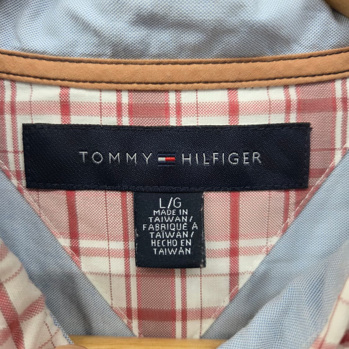 타미힐피거 체크 셔츠 남L 상품이미지4