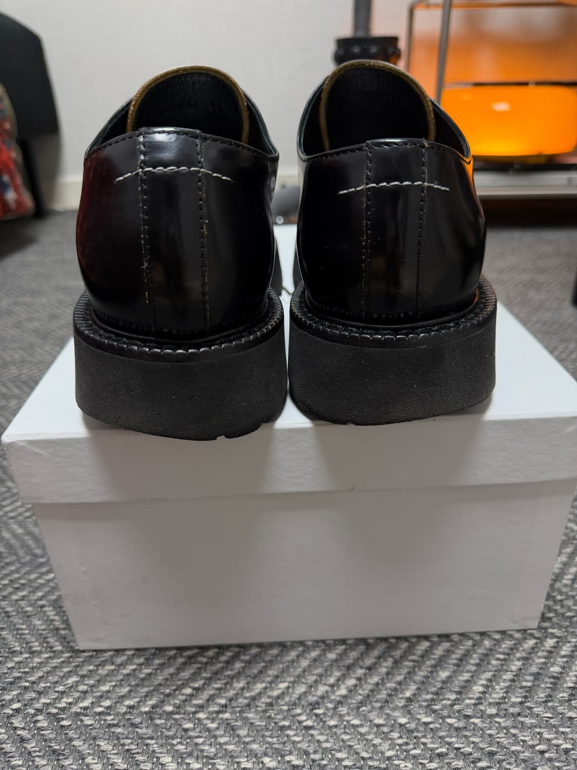 mm6 마르지엘라 toe scuff 빈티지 더비슈즈 44 상품이미지7