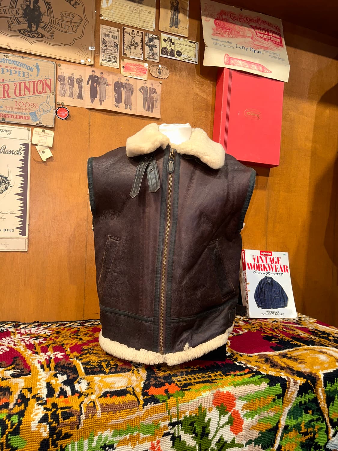 ( XL ) B3무스탕 워크웨어 아메카지 빈티지가죽자켓 빈티지무스탕 상품이미지1