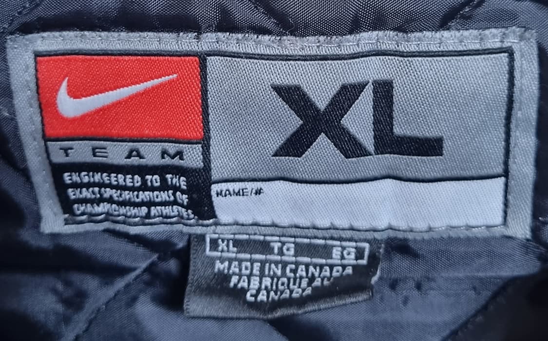 오버핏 XL ) 나이키 빈티지 올드스쿨 울/레더 바시티 자켓 (유일매물) 상품이미지3