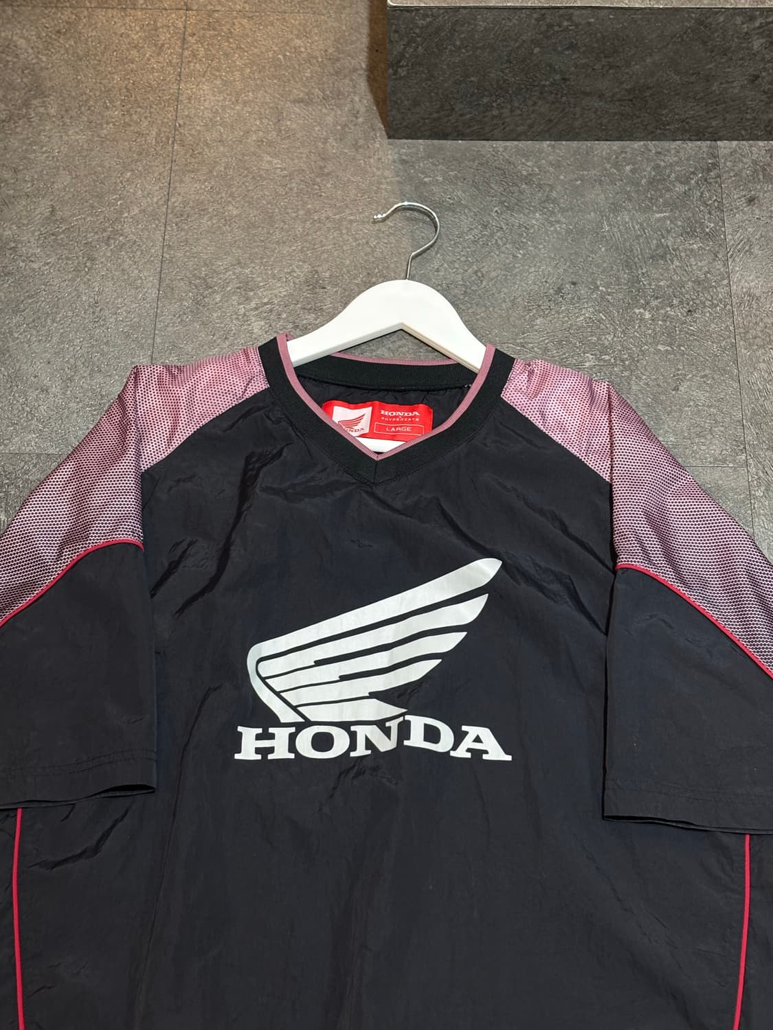 혼다 모터사이클 나일론 웜업 반팔 티셔츠 L사이즈 상품이미지4