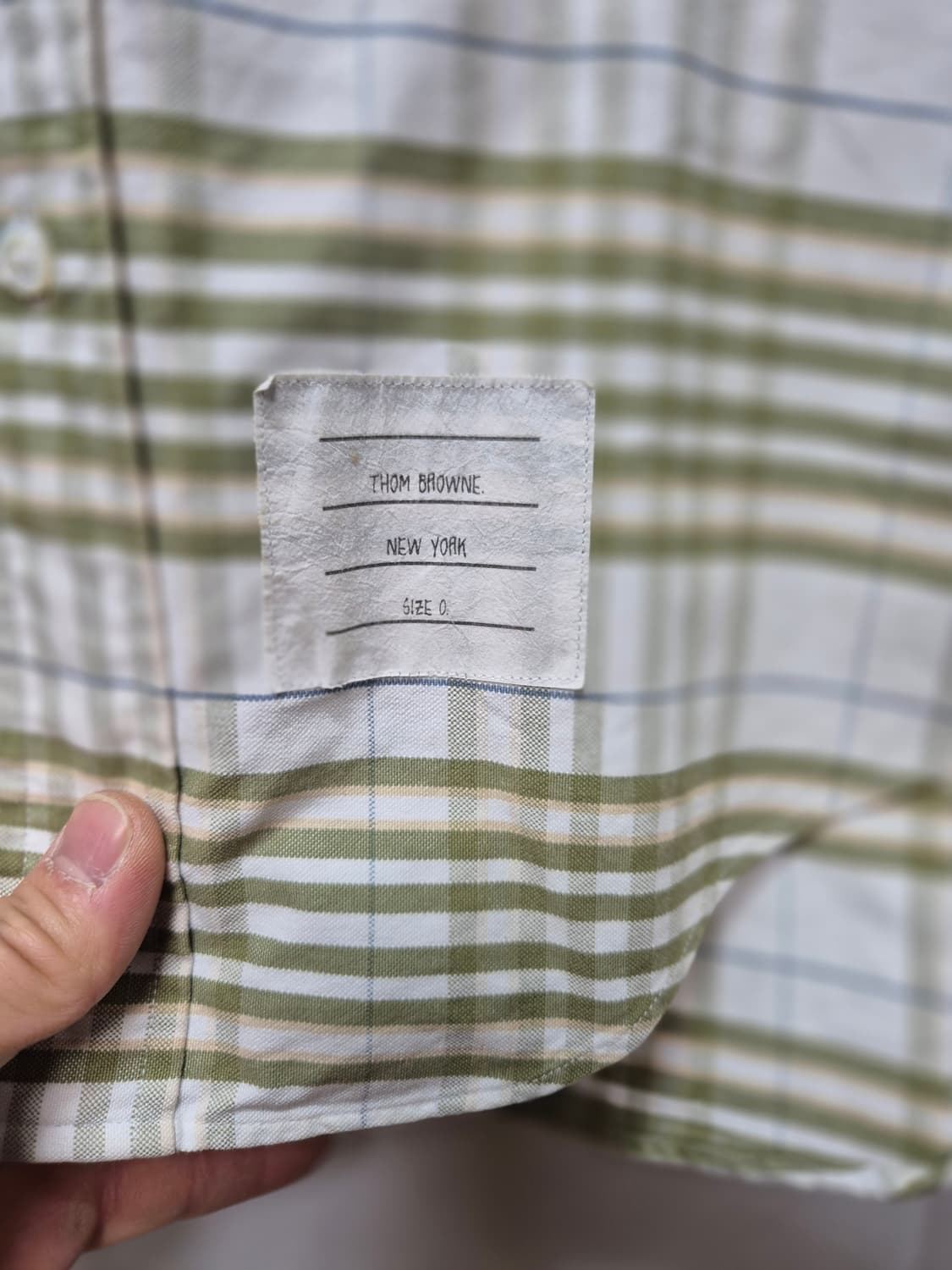 톰브라운 체크셔츠 상품이미지2