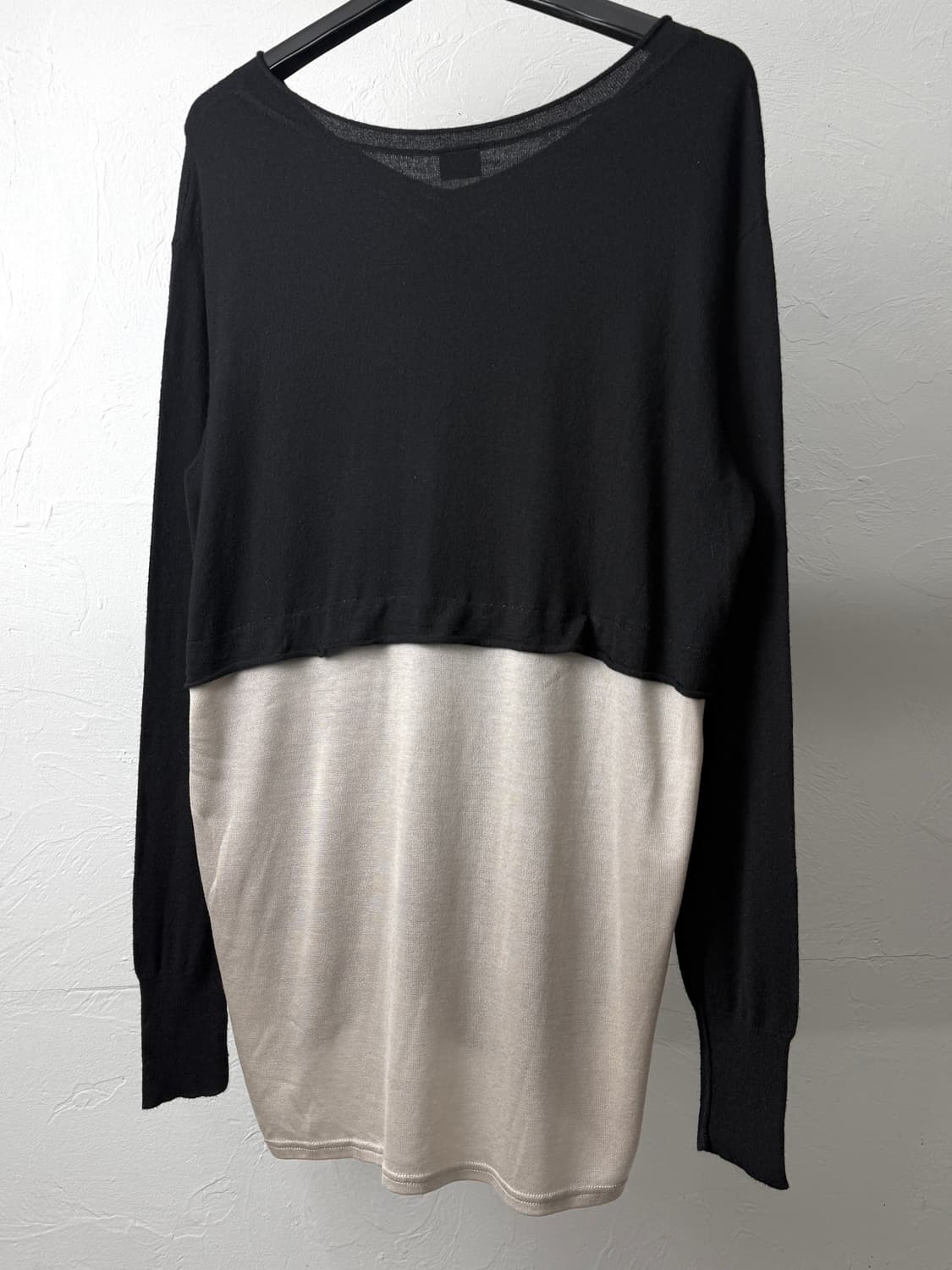 요지 야마모토 레이어드 캐시미어 니트 상품이미지6