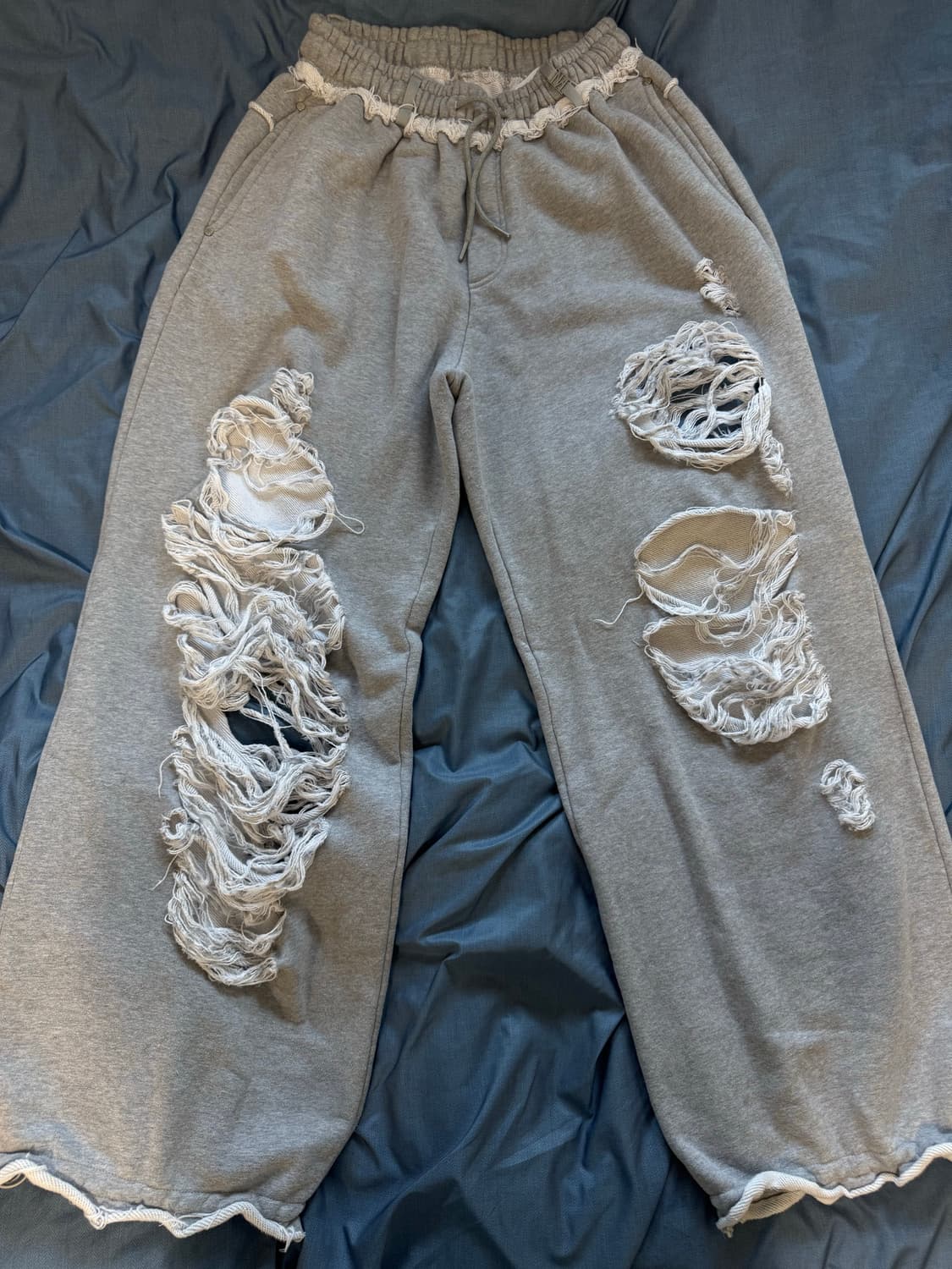 트리밍버드 스크래치 와이드 스웻 팬츠 상품이미지1