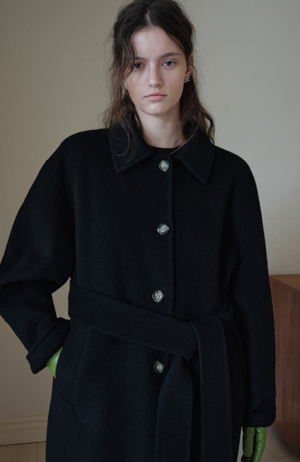 오버듀플레어 QUILTED LINING HANDMADE ALPACA CO 상품이미지2