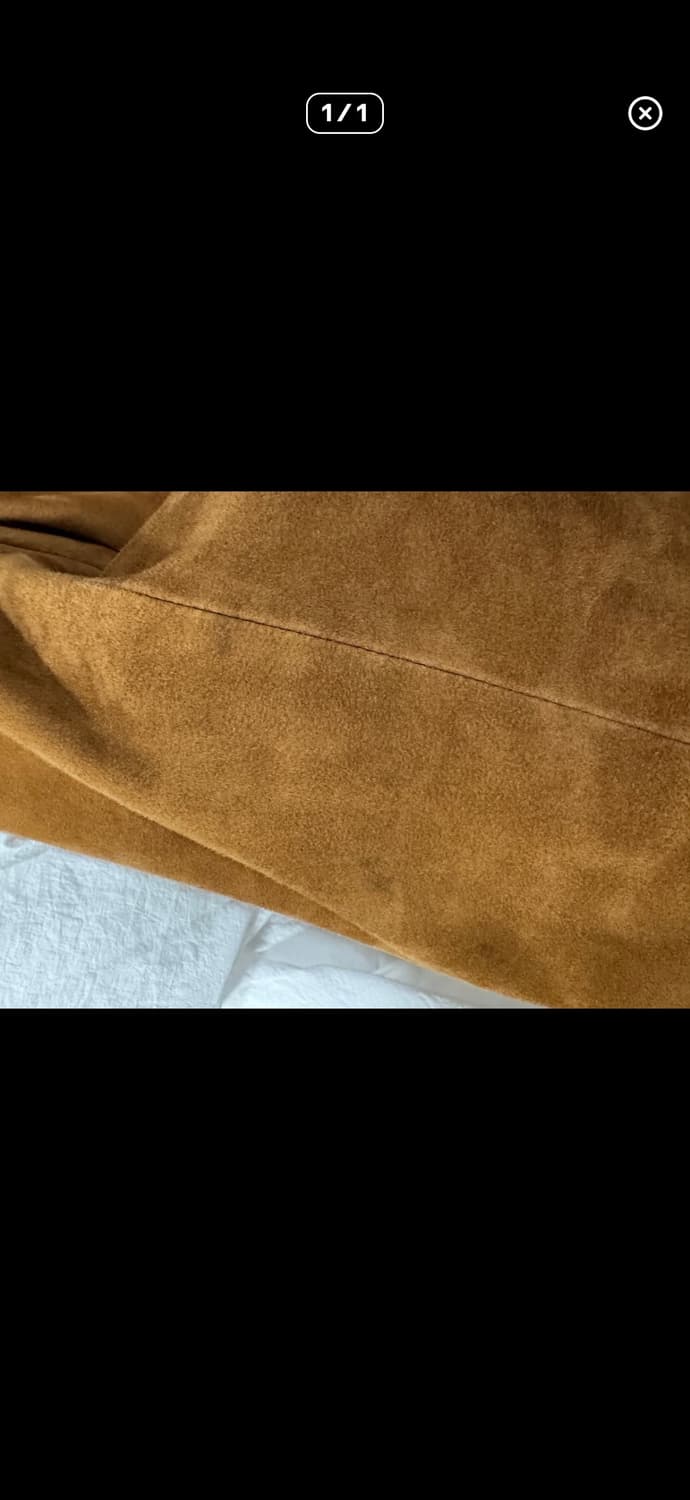 세비지 스웨이드 트러커 자켓 카멜 xl 상품이미지5