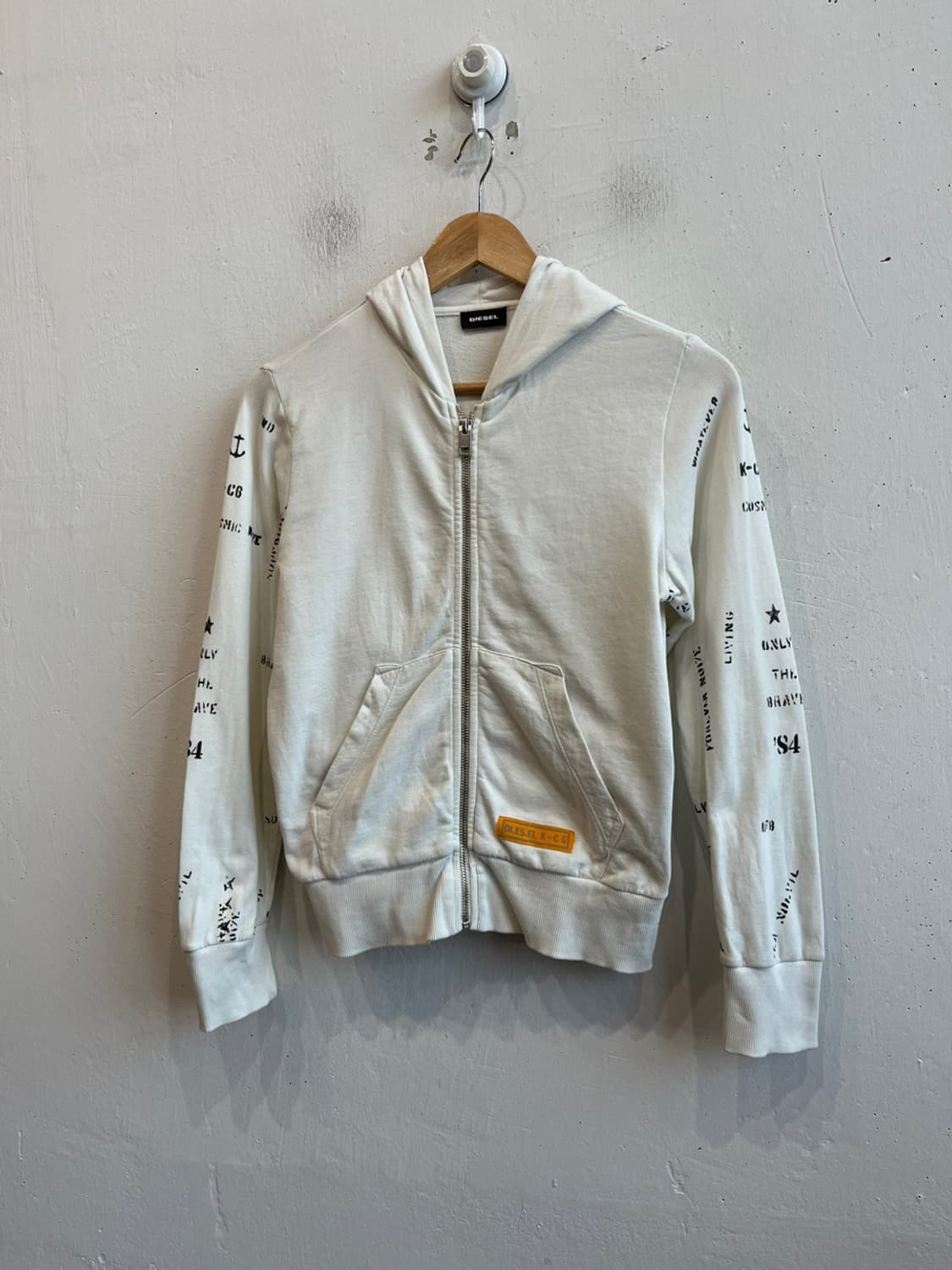 DIESEL 디젤 레터링 후드집업 우먼즈 상품이미지1
