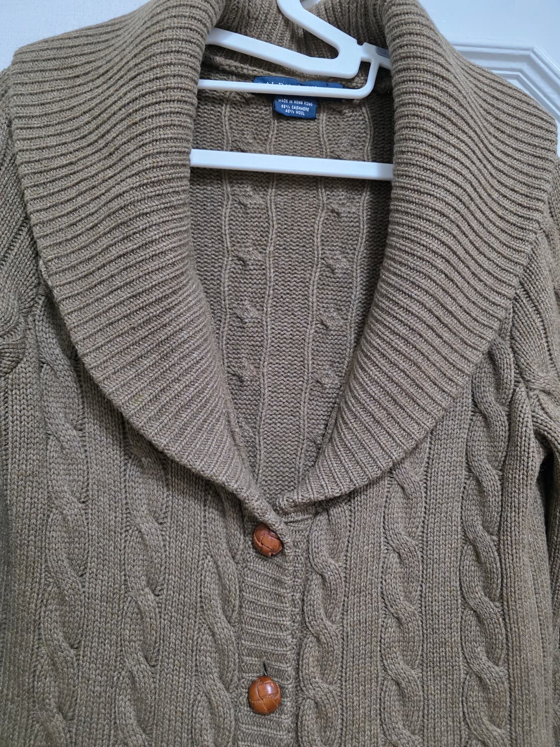 랄프로렌 숄카라 케이블 니트 가디건 M 상품이미지2