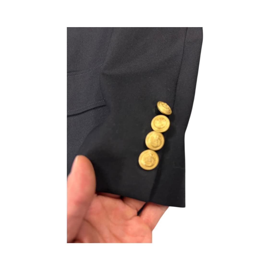 W-M) 버버리 네이비 금장 크레스트 블레이저 OB-P-- 상품이미지4