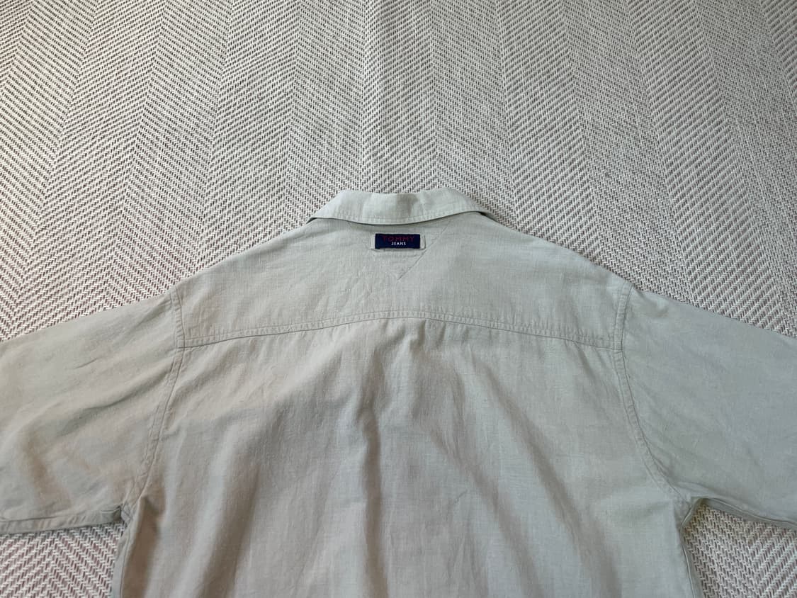 타미힐피거 진스 리넨 반팔셔츠  상품이미지6