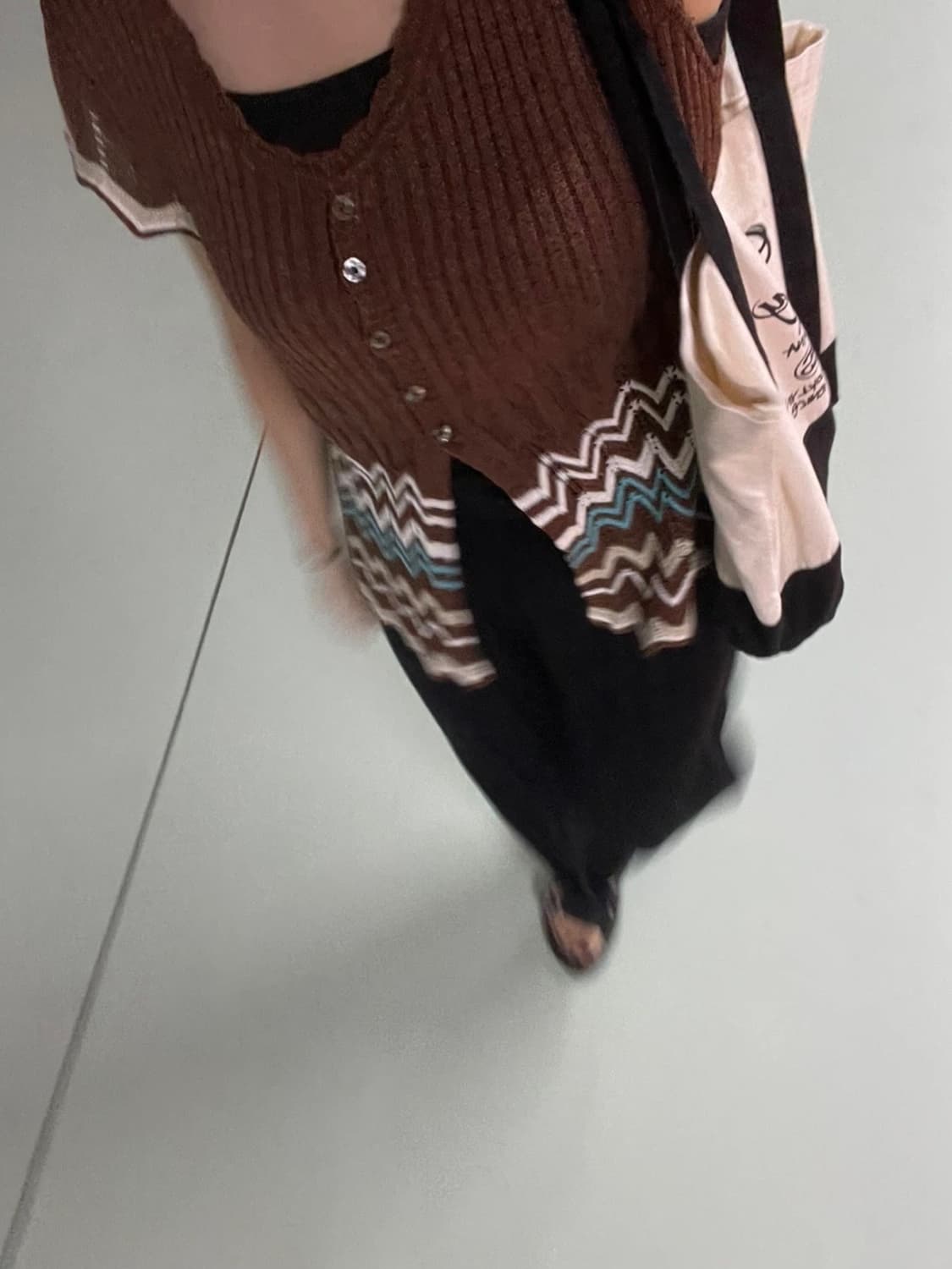 일본 빈티지 니트 탑 상품이미지3