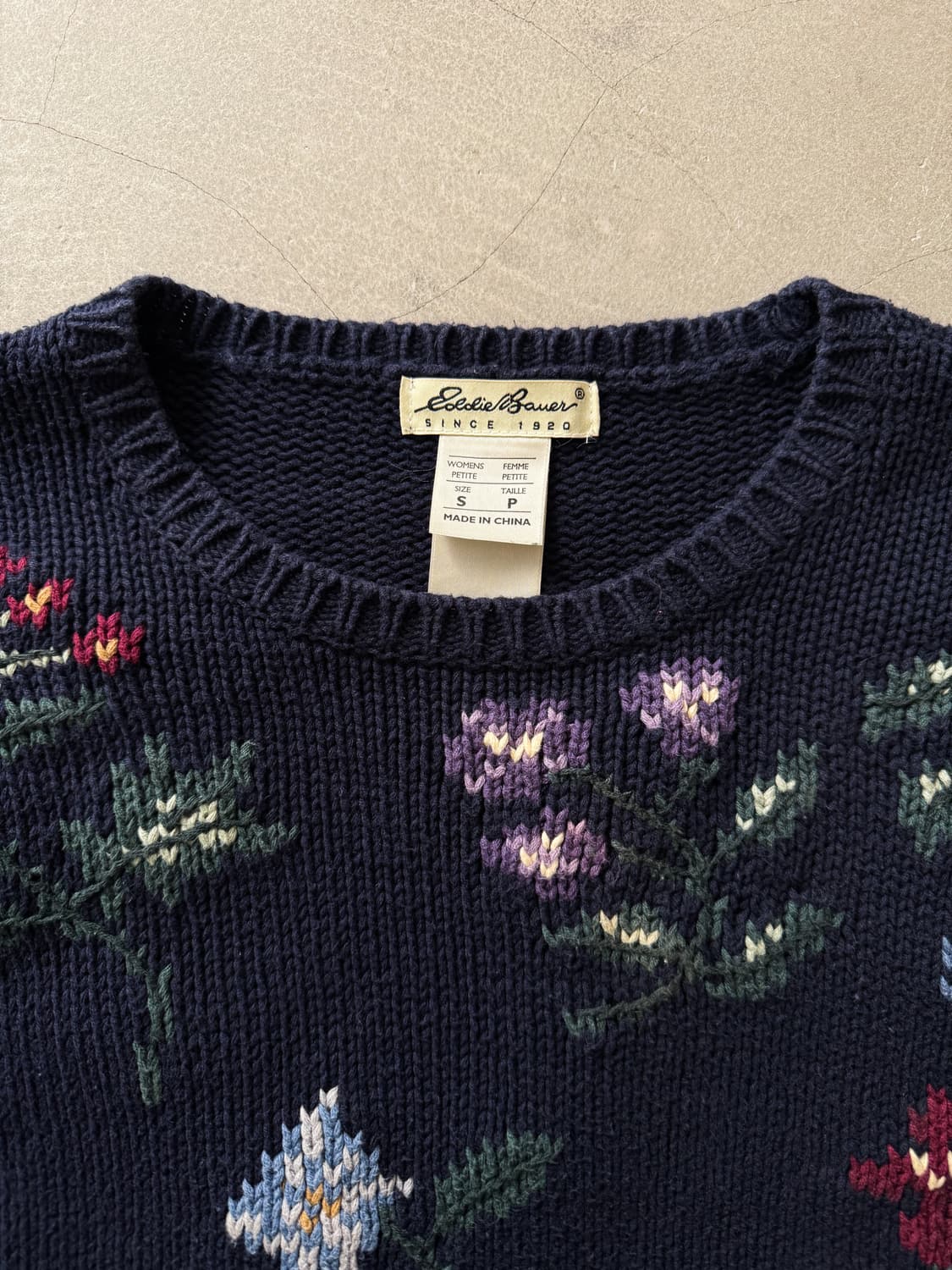 Eddie Bauer Flower Patterned Knit 상품이미지3
