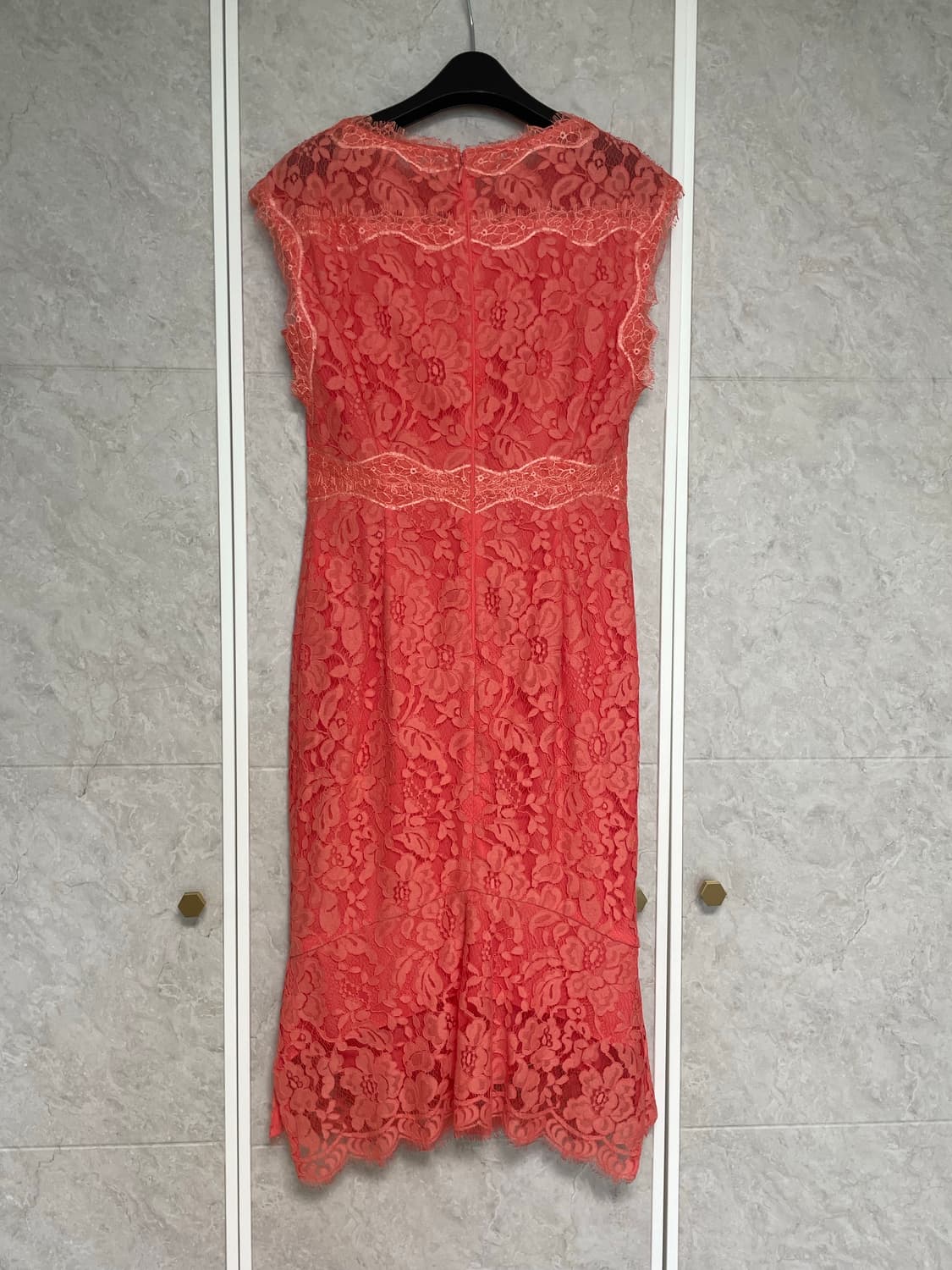 LYNN 코랄핑크 레이스 원피스 상품이미지2