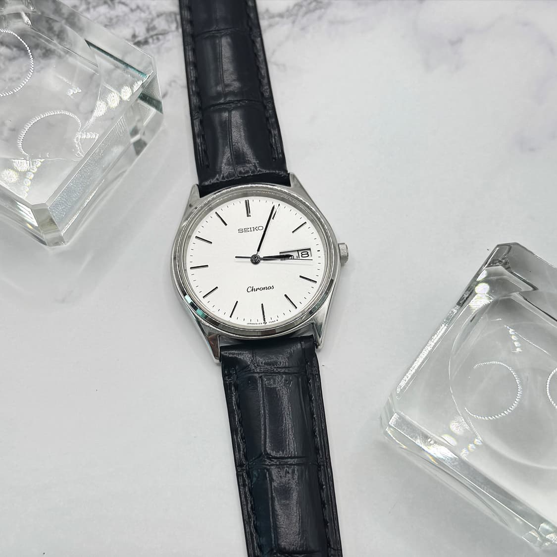 80s90s 빈티지 세이코 크로노스 데이데이트 워치 상품이미지4