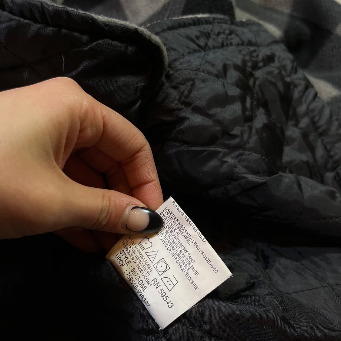 디키즈 타탄 체크 셔츠 누빔 플리스 자켓 상품이미지5