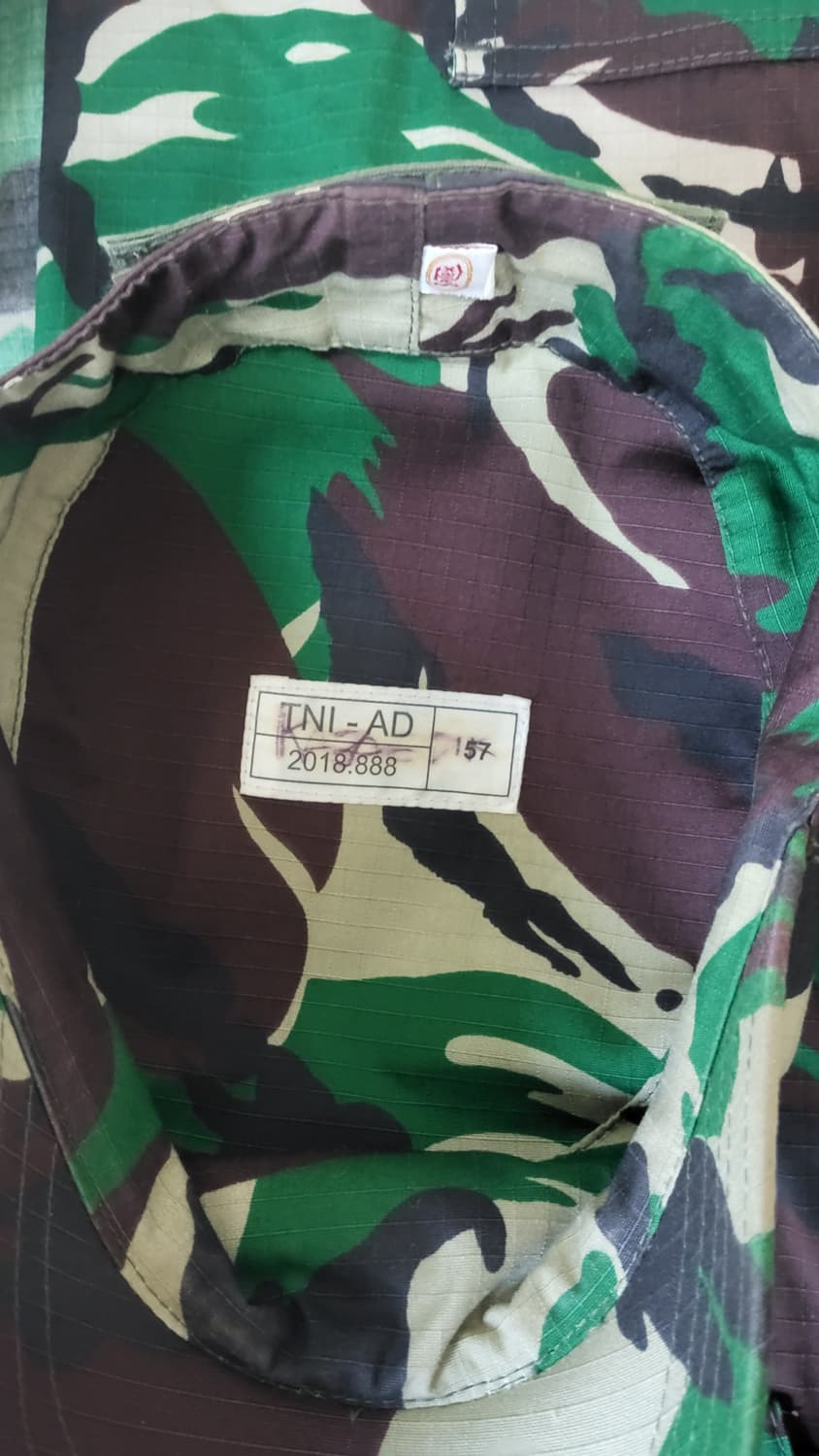 오리지널 인도네시아 국군 전투복 풀세트 판매합니다 상품이미지6