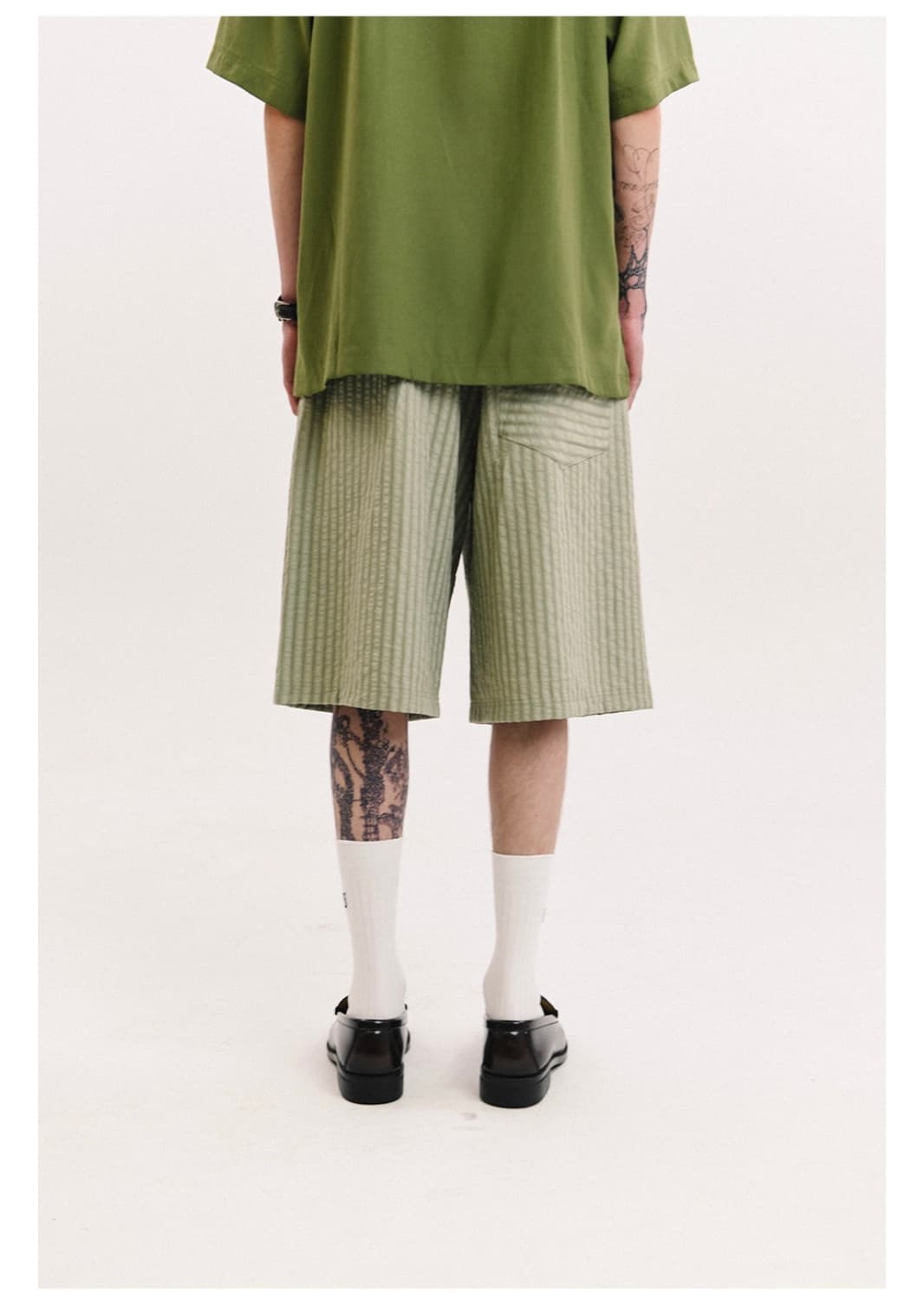 오가프 스트라이프 버뮤다 팬츠 상품이미지2