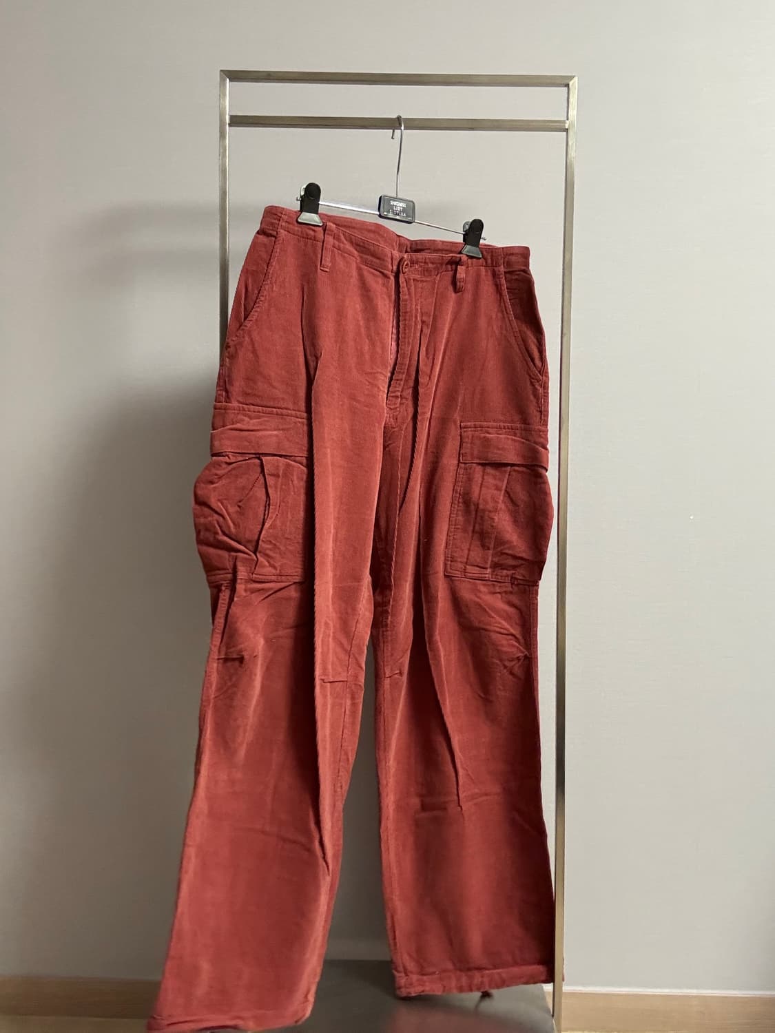 선데이프룻츠마켓 핑크 코듀로이 카고팬츠 free 상품이미지1