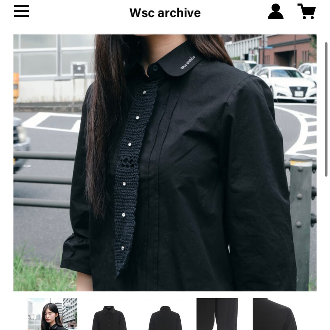 wsc아카이브 Round collar pintuck blouse 001 상품이미지1