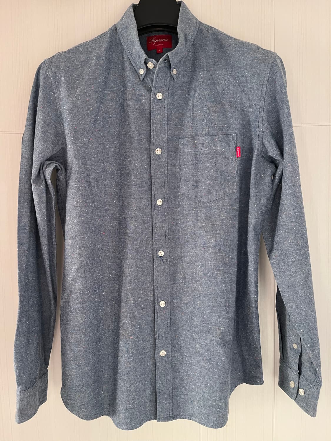 슈프림 셔츠 L 블루 Button Down 상품이미지2