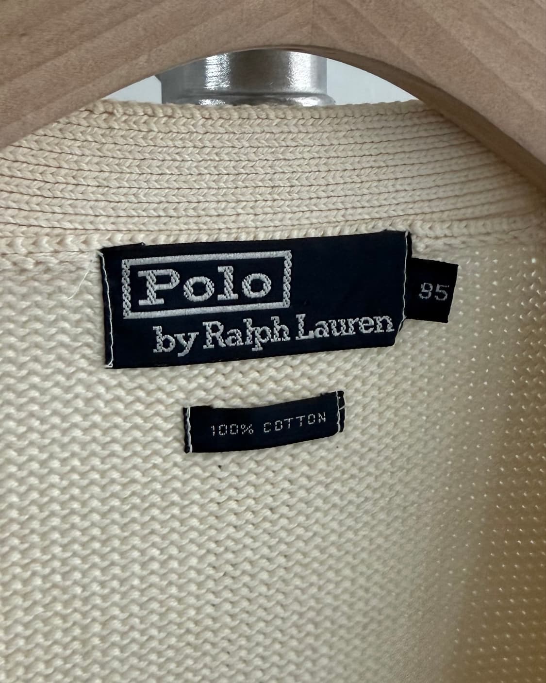 Polo 폴로 랄프로렌 아이보리컬러 브이넥 코튼 가디건 상품이미지8