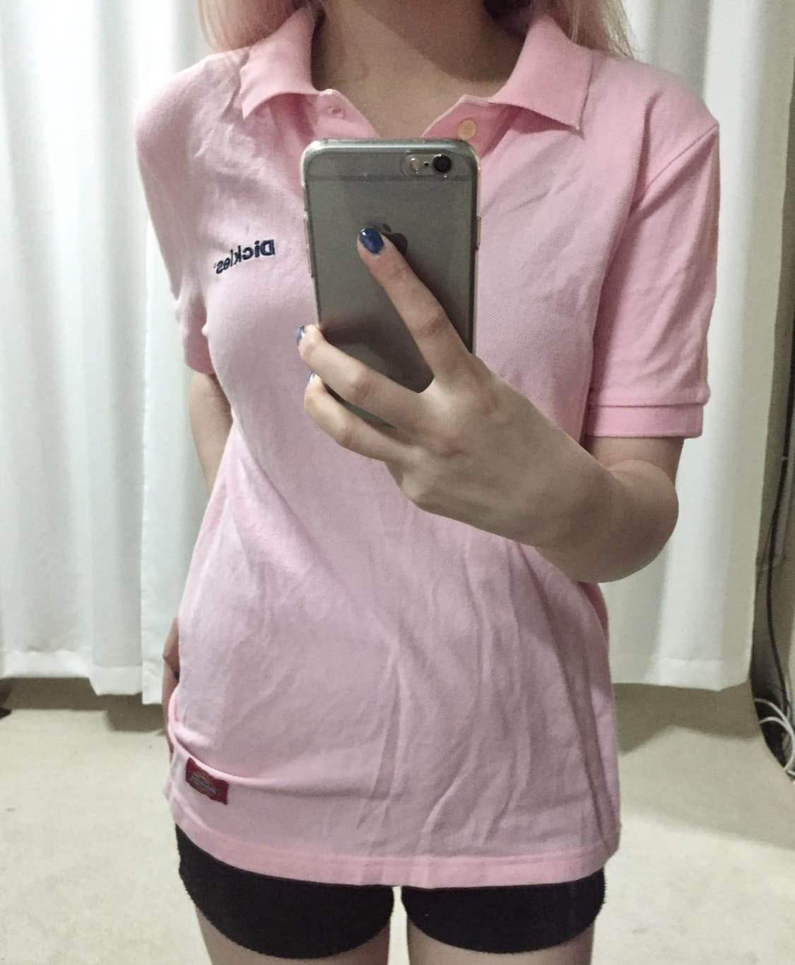 디키즈 핑크 딸기우유 카라 반팔 티셔츠 상품이미지1