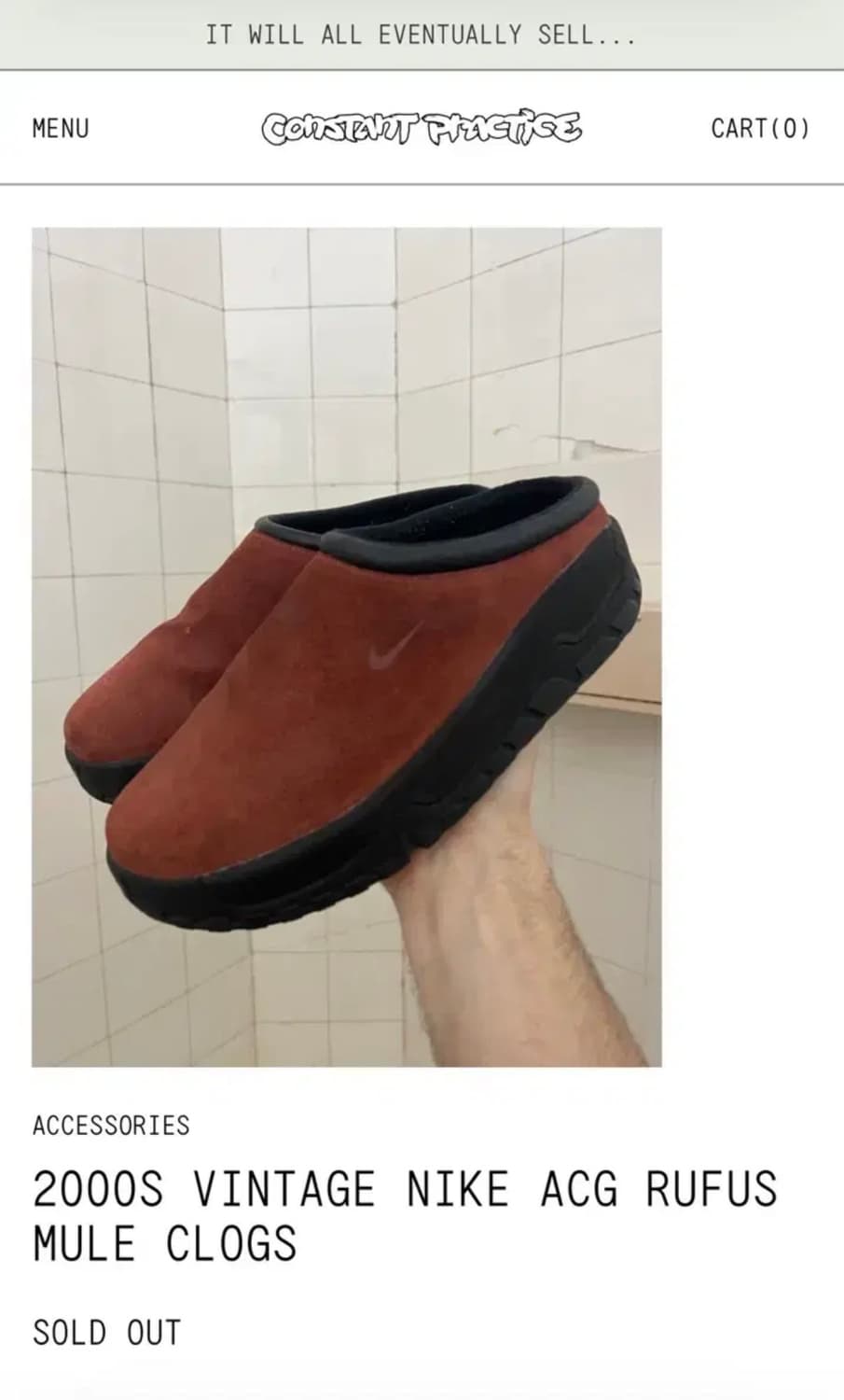 [265] 빈티지 00s Nike acg 나이키 루퍼스 슈즈 브라운 상품이미지5