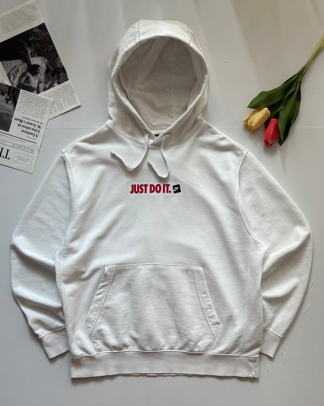 Nike 나이키 JUST DO IT 화이트 후드티 상품이미지2