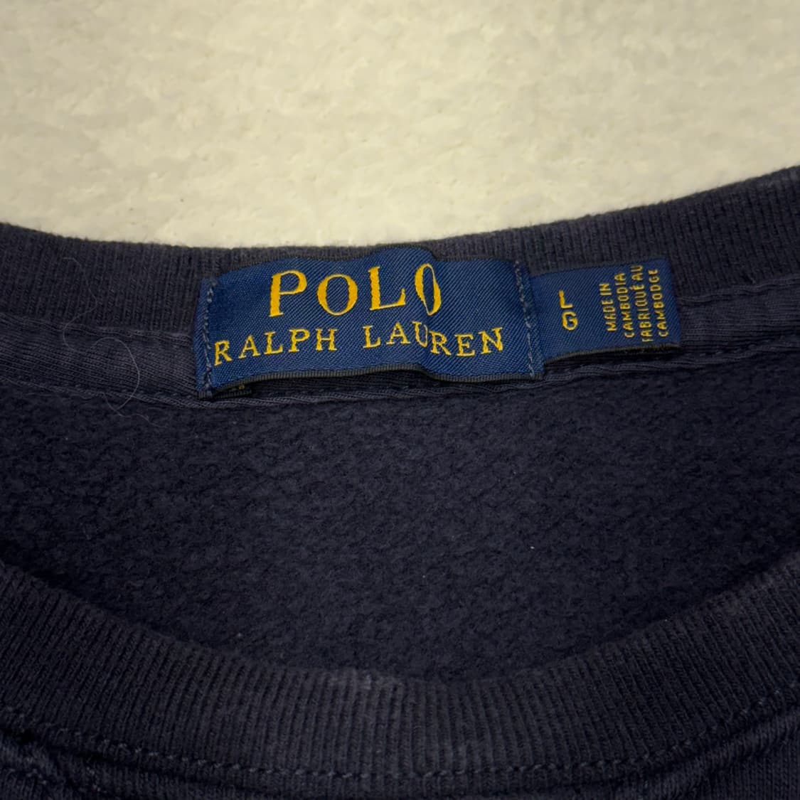 [L] 폴로 네이비 맨투맨 상품이미지5