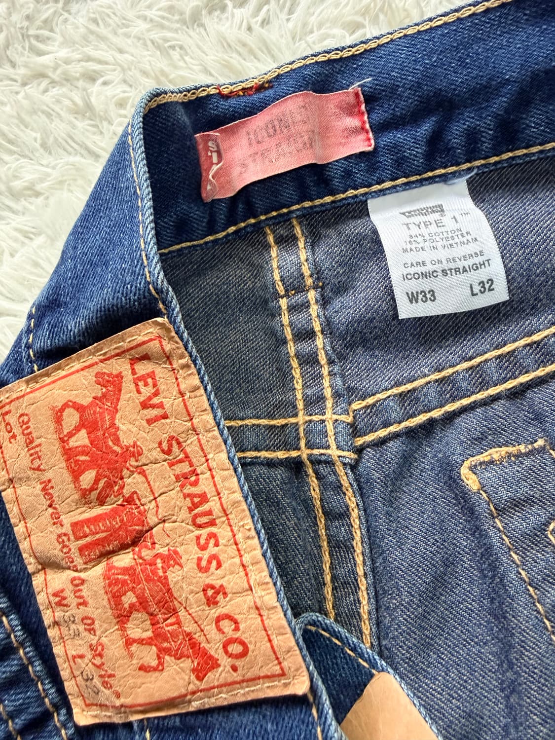 리바이스 TYPE 1 아이코닉 스트레이트 데님 팬츠 상품이미지6