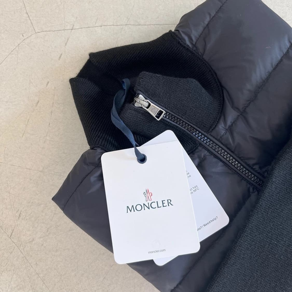 몽클레어 패딩 울 니트 가디건 상품이미지2