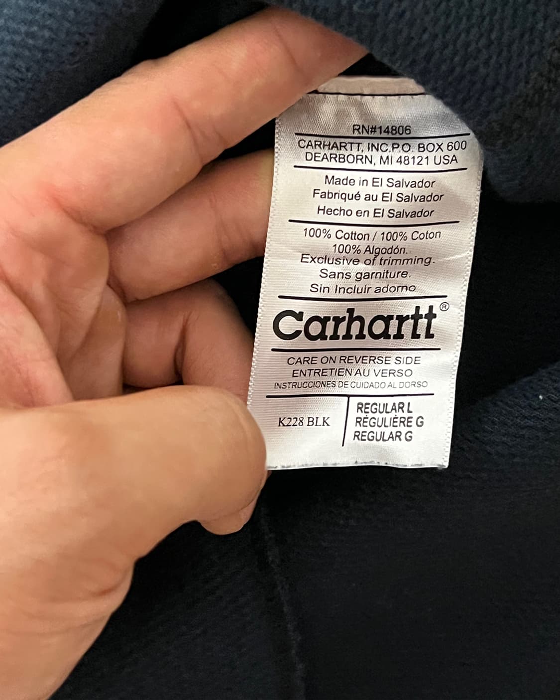 Carhartt Thermal Longsleeve (Navy , L) 상품이미지4