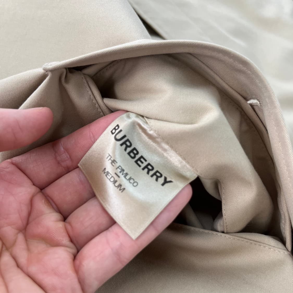 버버리 우먼 핌리코 싱글 트렌치 코트 M 상품이미지8