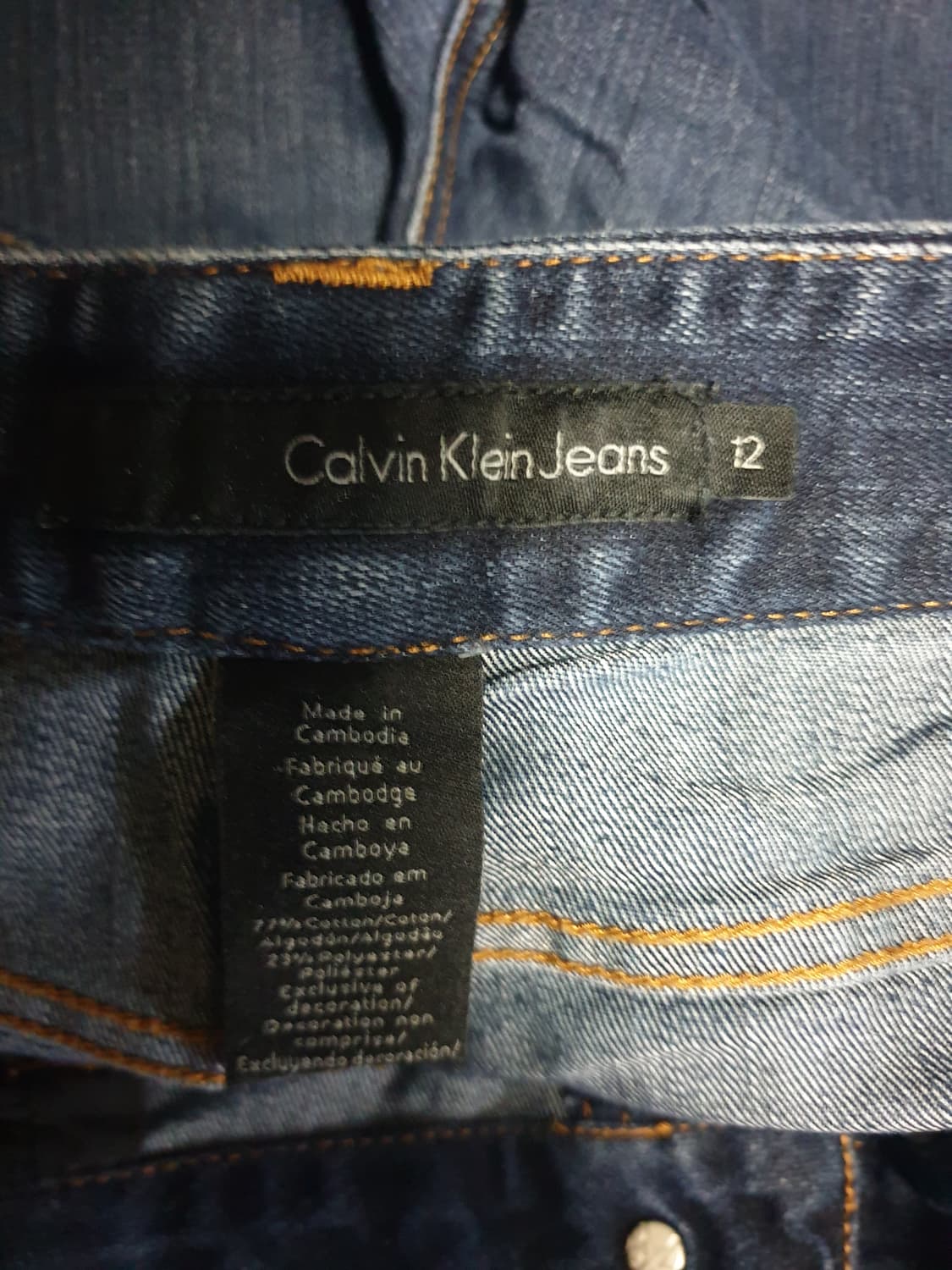 (빈티지) 캘빈클라인 해외판 스트레치 데님팬츠 인디고 (32) 상품이미지4