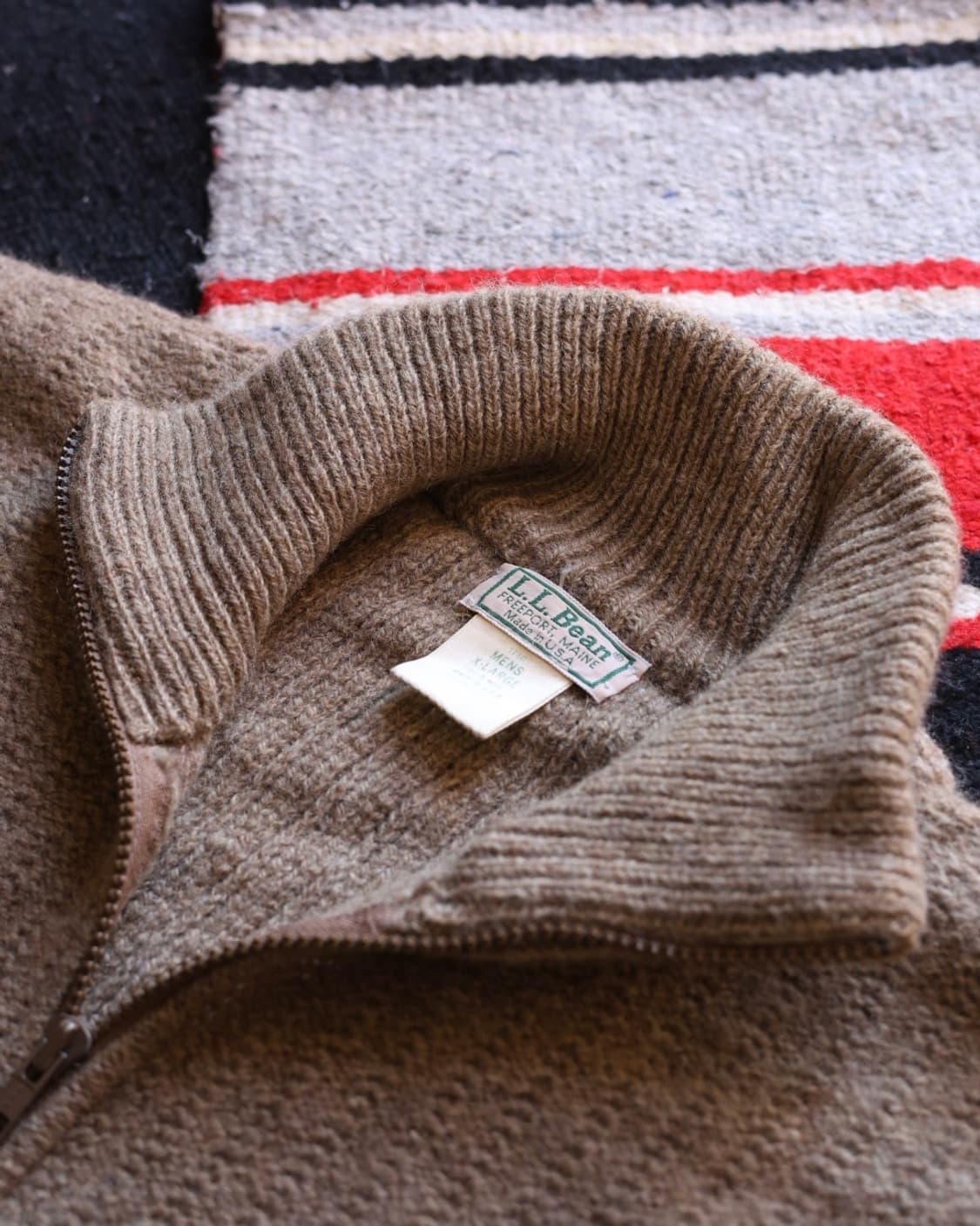 엘엘빈 80s 풀 집업 드라이버 울 니트 가디건 상품이미지4