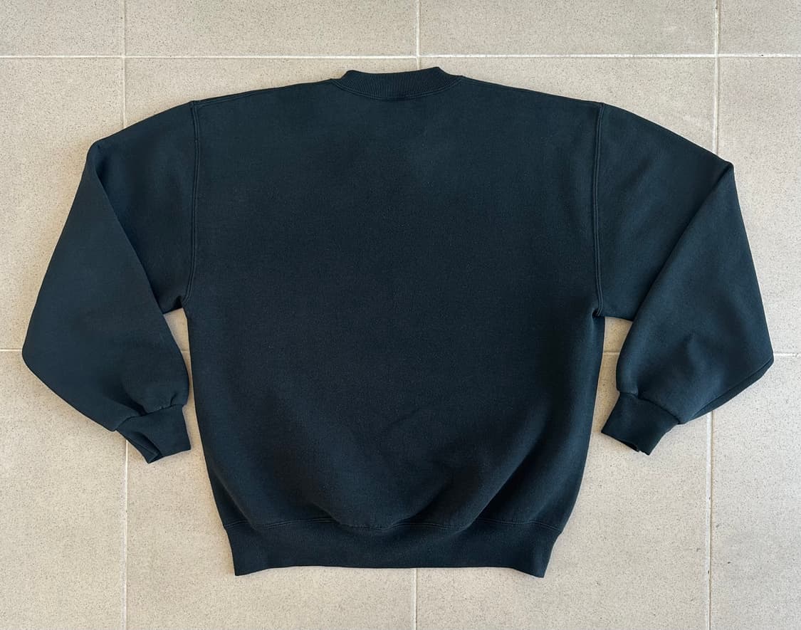 90s 빈티지 러셀 스웻셔츠 블랙 L USA 상품이미지2