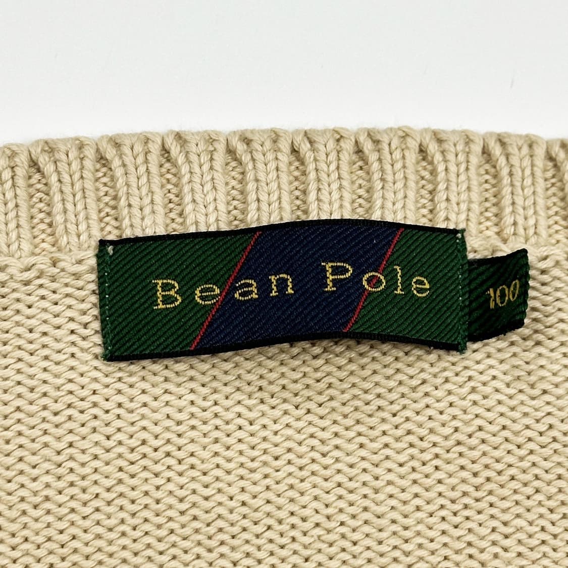 빈폴 클래식 로고 베이지 케이블 니트 (L) 상품이미지5