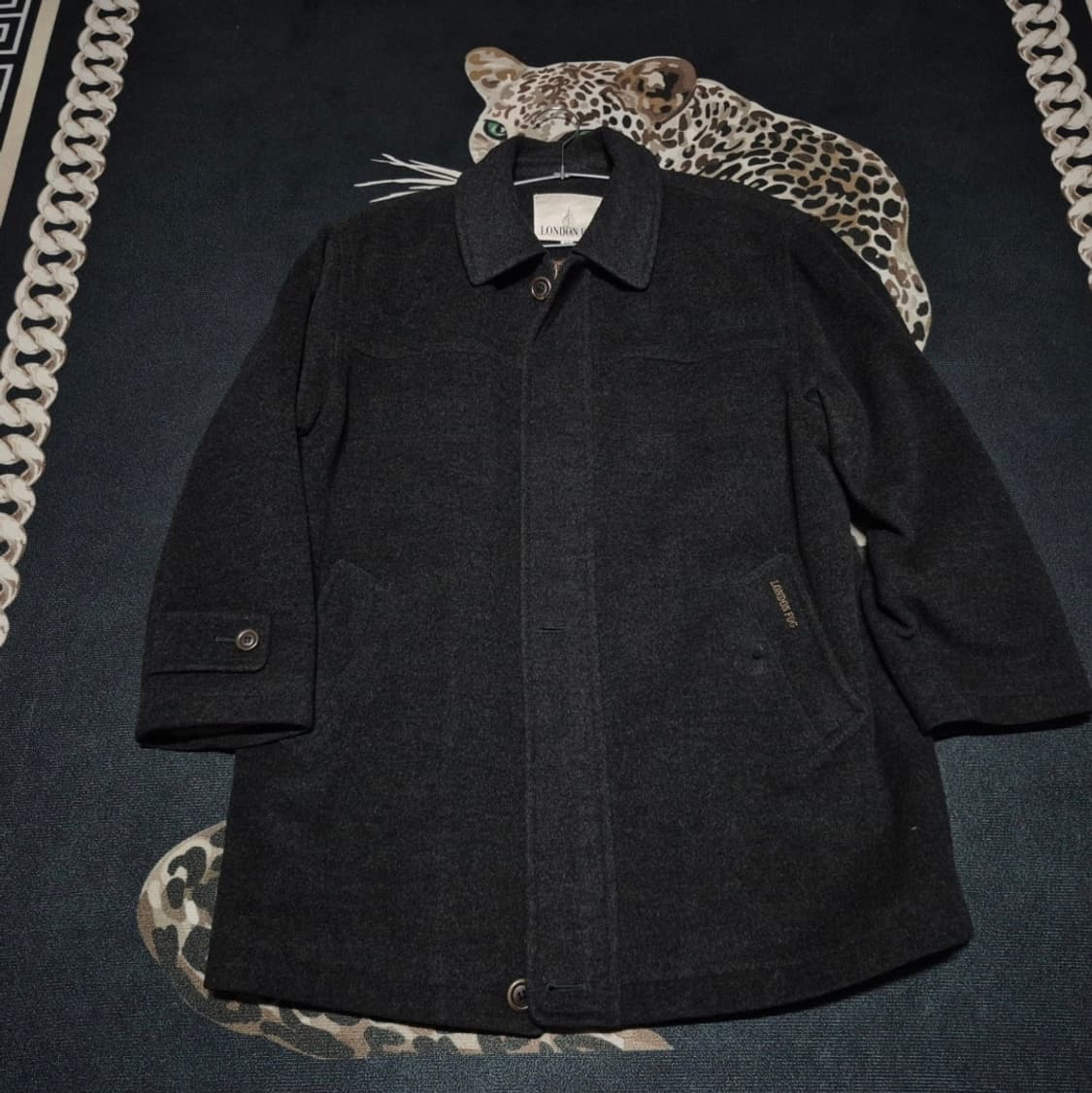 90's 런던포그 빈티지 울 발마칸 코트 L 정품 상품이미지2