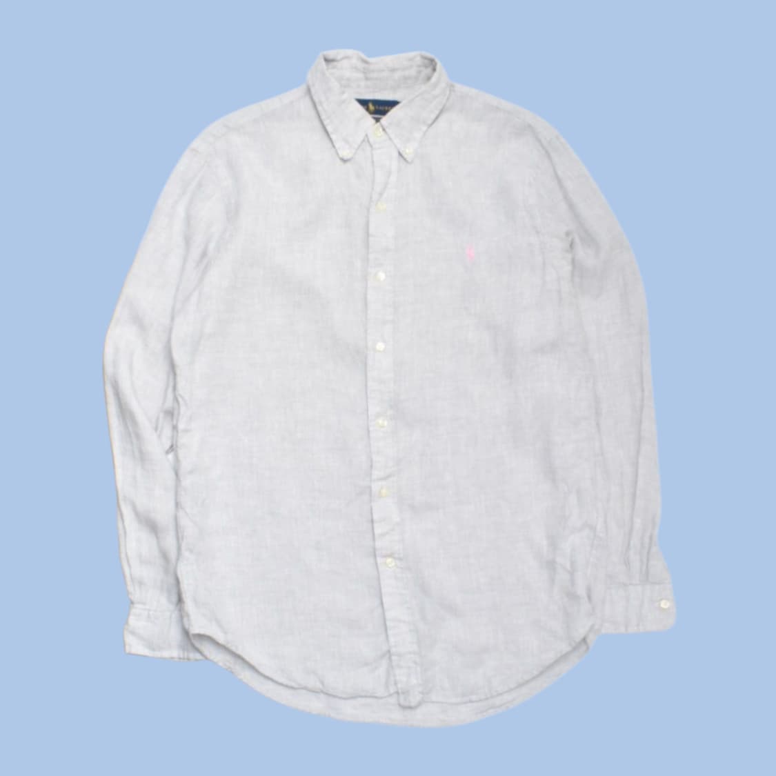 폴로랄프로렌 최신형 큐알라벨 린넨 셔츠 M 상품이미지2