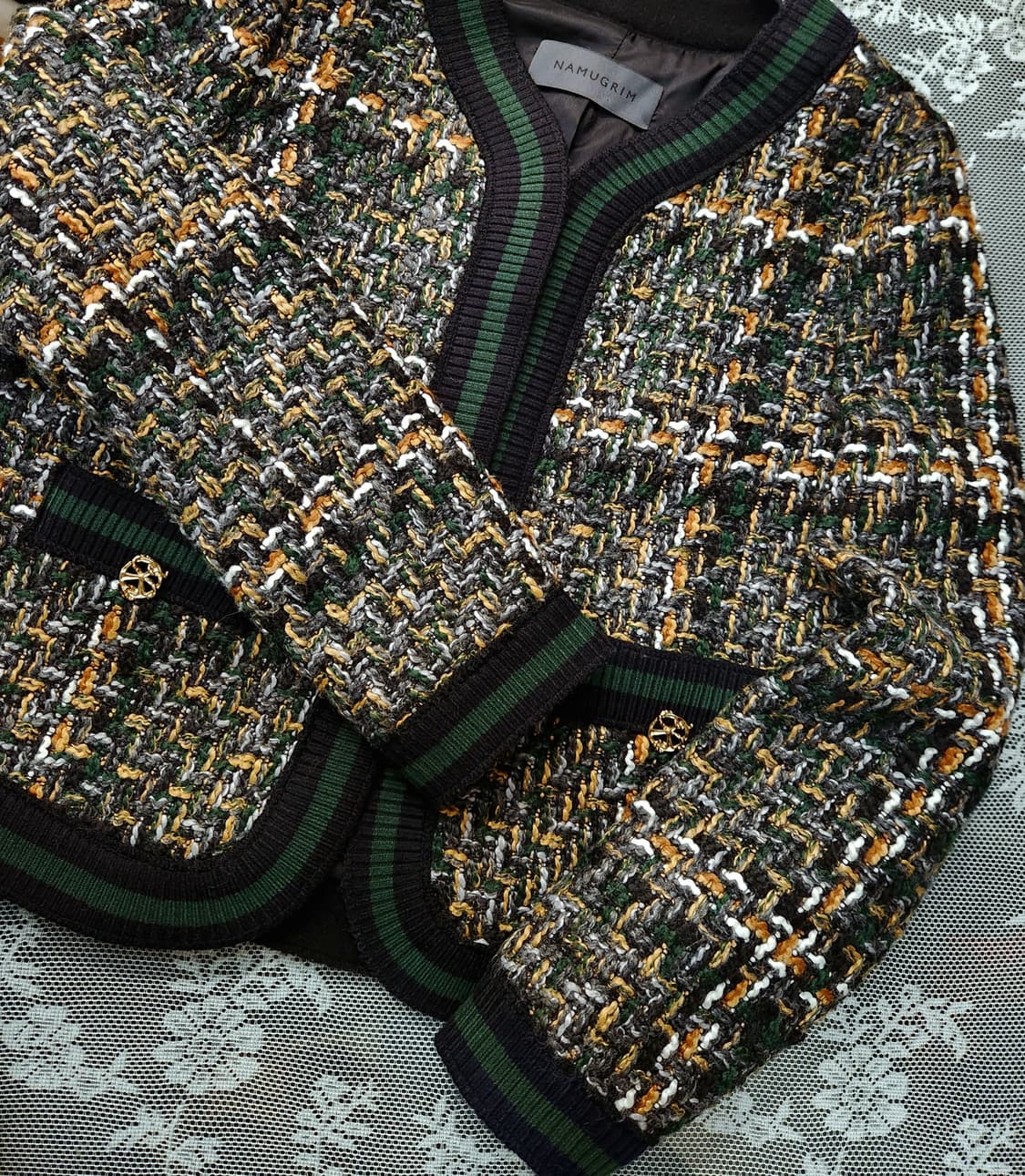 나무그림 여성 트위드자켓55 상품이미지5