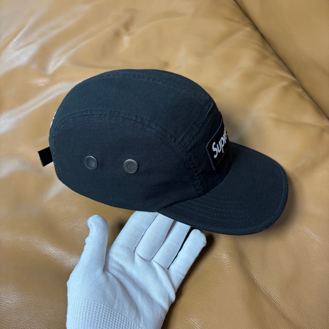 슈프림 캠프캡 모자 박스로고 23fw 밀리터리 블랙 상품이미지4