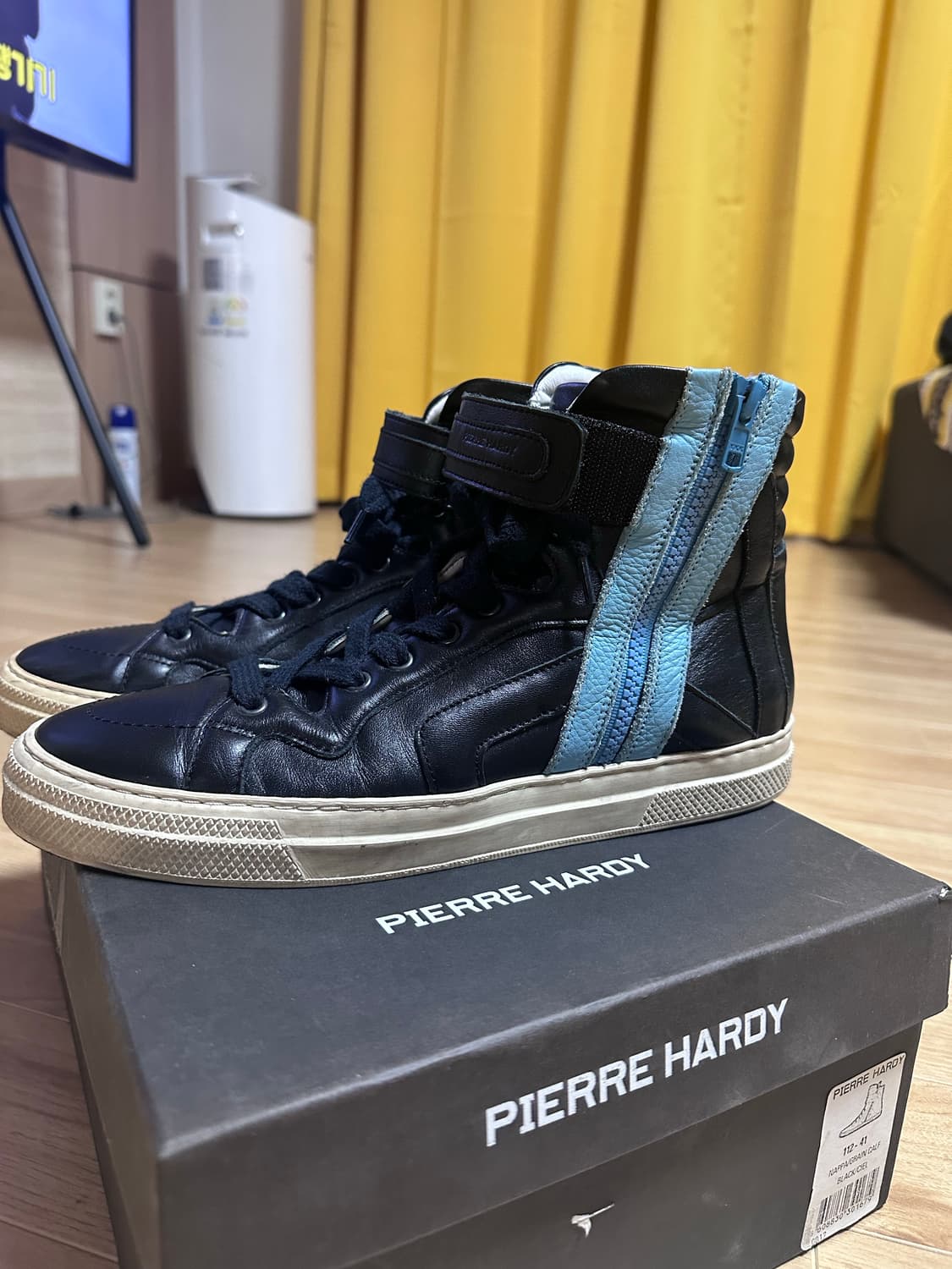 피에르 하디 가죽 하이탑 스니커즈 상품이미지2