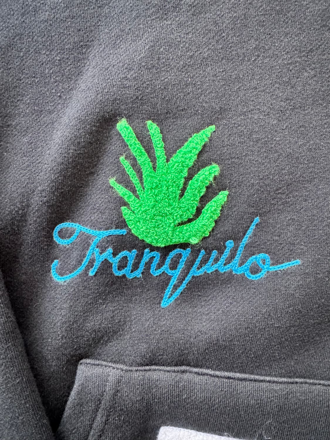 JUNGLES JUNGLES 자수 후드 (블랙) 상품이미지6